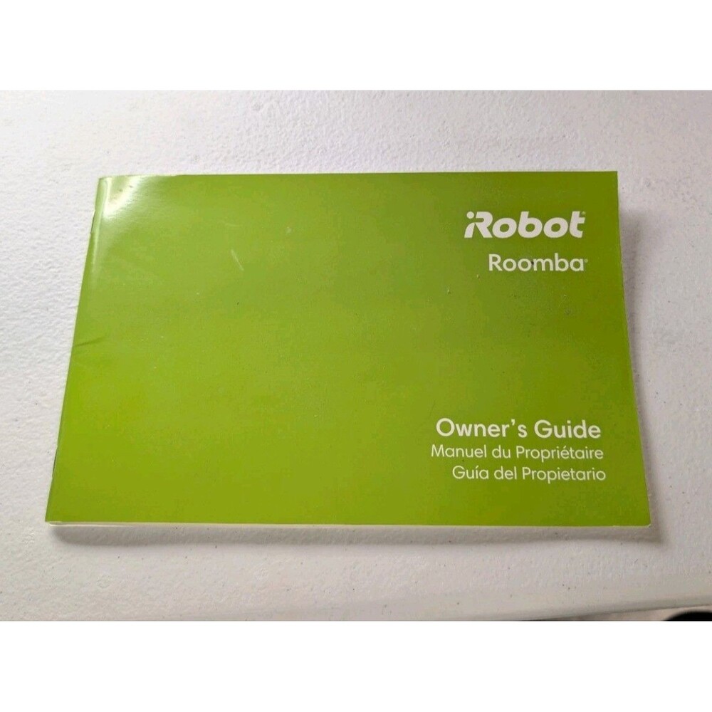 iRobot Roomba Owner's Guide Manual User Guide Book Green Paper Document Good